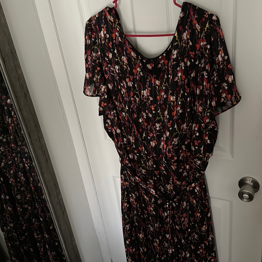 Black Floral Maxi Dress